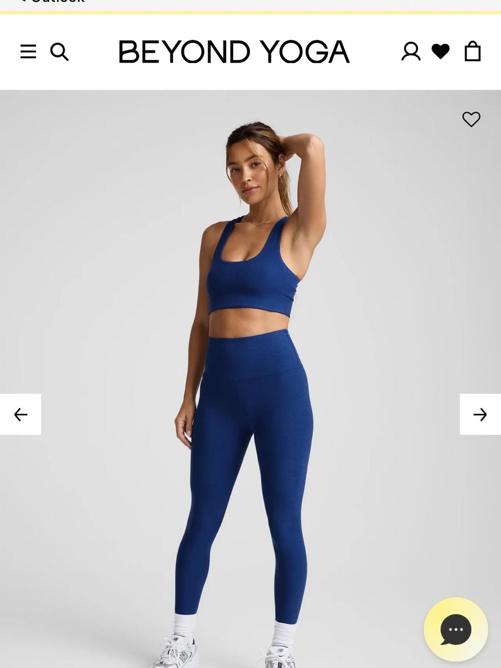 Beyond Yoga Deep Blue High-Waist Legging